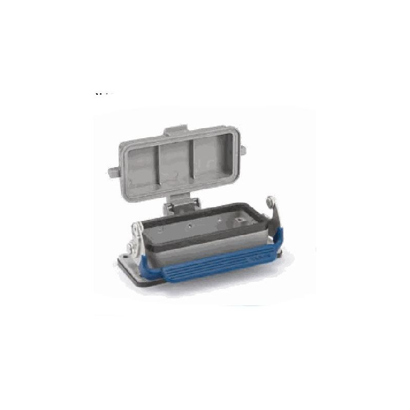 Embase encastrée 16B, Aluminium moulé sous pression, IP65, Sortie basse